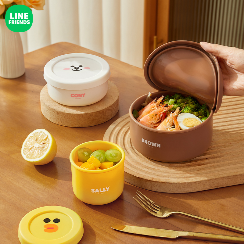 LINE联名款硅胶食品级保鲜盒