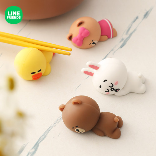 line联名硅胶摆件筷子架