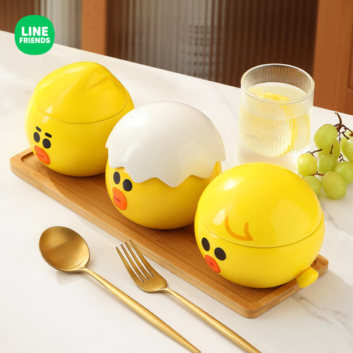 LINE联名带盖水蒸蛋碗