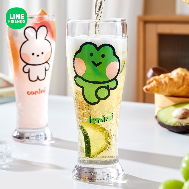 玻璃杯水杯果茶冷饮杯女新款杯子夏季家用冷饮果汁啤酒咖啡杯子