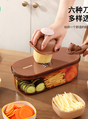 擦丝器切菜神器土豆丝神器家用厨房多功能新款切片机萝卜丝刨丝器