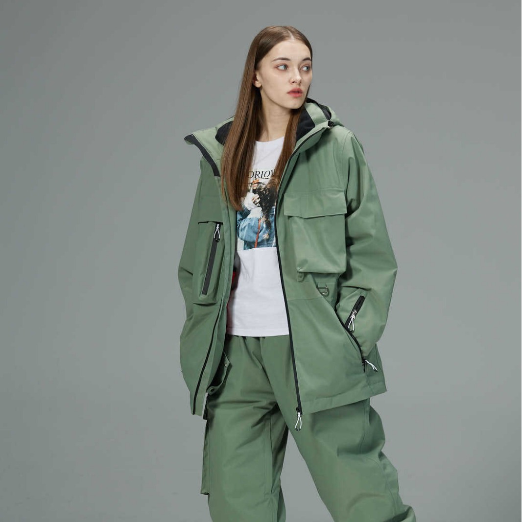 滑雪服加LOGO男女同款单板双板宽松保暖滑雪户外冰道套装