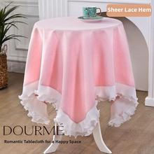 桌布田园清新茶几布咖啡桌甜品台摆拍背景野餐布方桌家电防尘台布