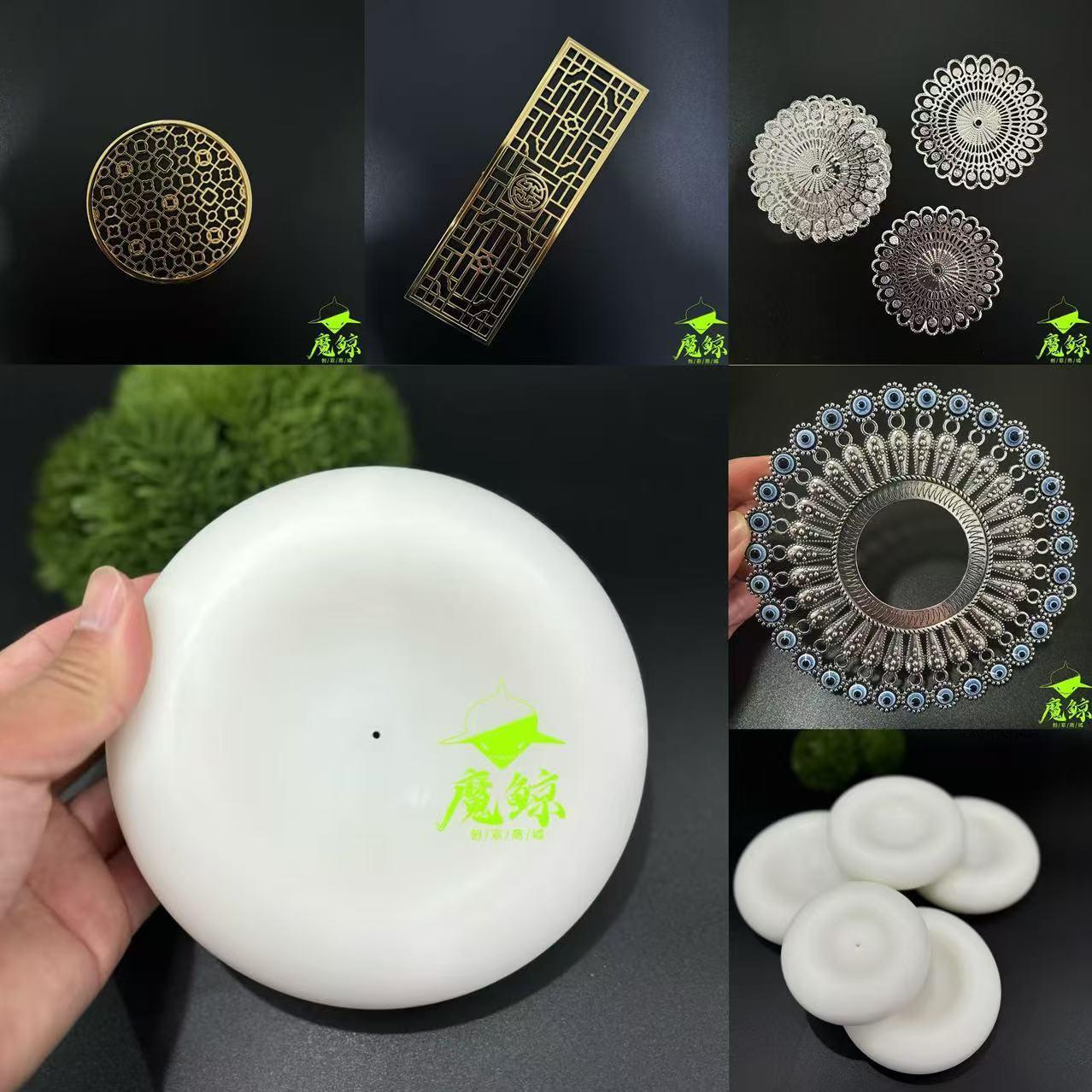 罗卜圈模具刺身圆形弧度模型姿造点缀盘式帝王蟹创意摆件小屏风
