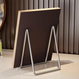 相框支架荣誉证书奖牌展示架画画框摆件后支撑不锈钢摆台托托相簿