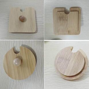 -=南瓜可爱调料盒调味罐盖子配件陶瓷盖创意调味瓶盖子竹木头盖-