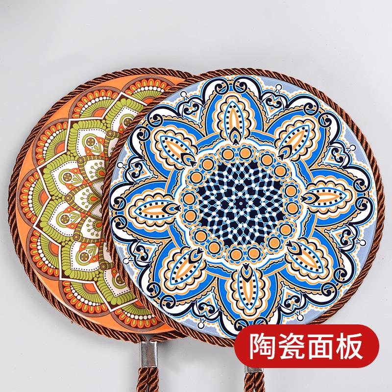 4片陶瓷隔热垫防烫锅垫美式珐琅厨房杯垫餐垫餐桌垫锅底垫菜垫盘