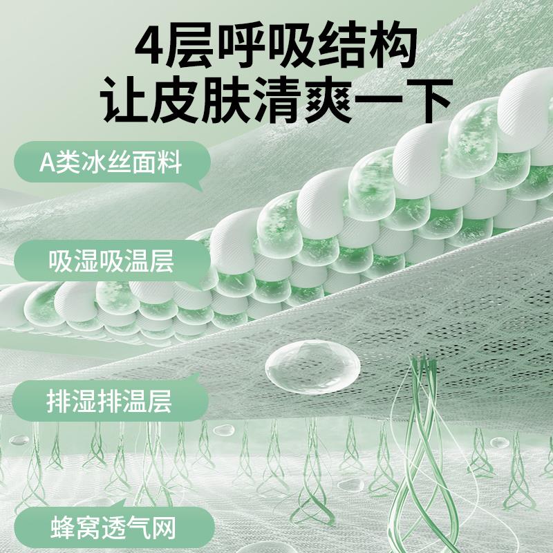 夏季冰丝枕头套48x74cm单个学生凉感枕巾一对装儿童大码枕套家用
