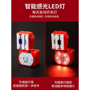 电池款灯笼LED灯笼配套灯红光户外灯笼灯泡遥控免插电灯串阳台灯