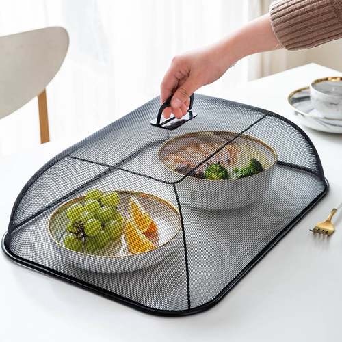 菜罩折叠家用饭罩不生锈桌罩盖莱罩可折叠防苍蝇饭k菜碗食物罩网