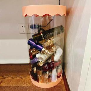 空瓶收纳桶圆筒护肤品化妆品瓶瓶罐罐储物桶大容量带盖特大