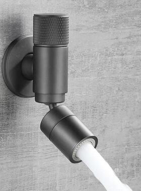 枪灰色全铜拖把池水龙头单冷入墙万向加长阳台拖布拖地大角度防溅