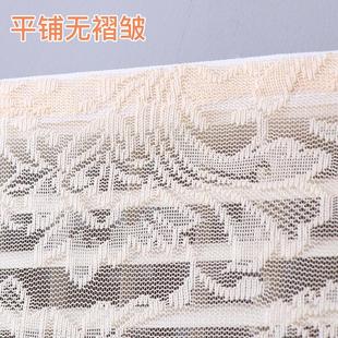 奶油风蕾丝纱帘免打孔易安装 法式 刺绣飘窗遮挡帘田园门帘隔断帘