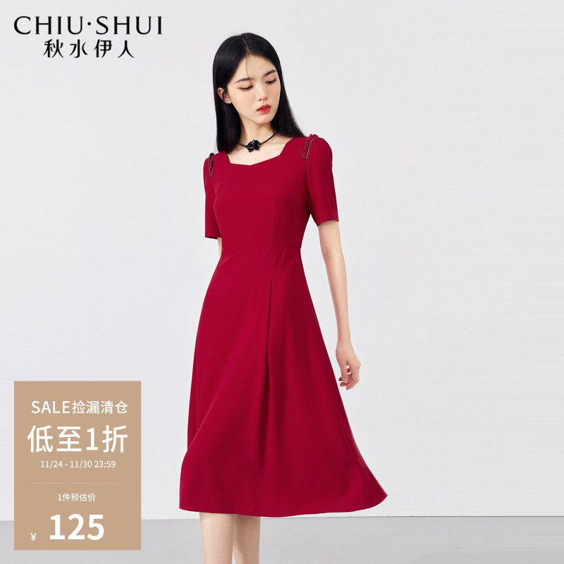 高密度质感料 吸晴钻链木耳边 气质赫本风