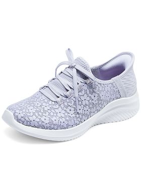 Skechers斯凯奇女鞋春秋季蕾丝网布一脚蹬闪穿鞋休闲健步鞋150169