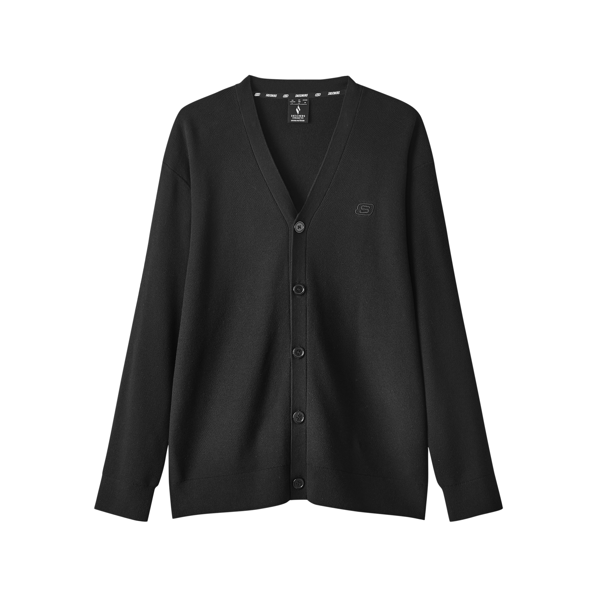 斯凯奇时尚舒适外套针织开衫毛衣