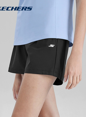 Skechers斯凯奇2025夏季女款针织凉感速干短裤防晒运动裤P223W075