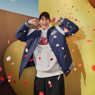 Skechers斯凯奇男女同款 新年系列保暖立领休闲裥棉外套L124U054