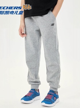 Skechers斯凯奇新款男裤休闲运动裤跑步训练健身卫裤长裤L222B131