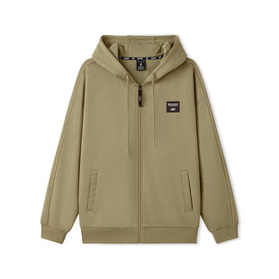 斯凯奇男女秋季 针织卫衣外套L325U019 质感宽松连帽落肩袖