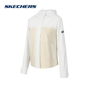 Skechers斯凯奇2025春季 女子连帽外套运动休闲上衣P423W090 新款