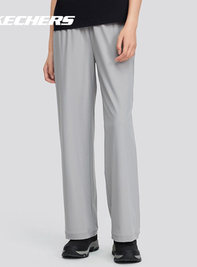 Skechers斯凯奇夏季轻盈舒适弹力直筒裤女时尚休闲阔腿裤P223W104