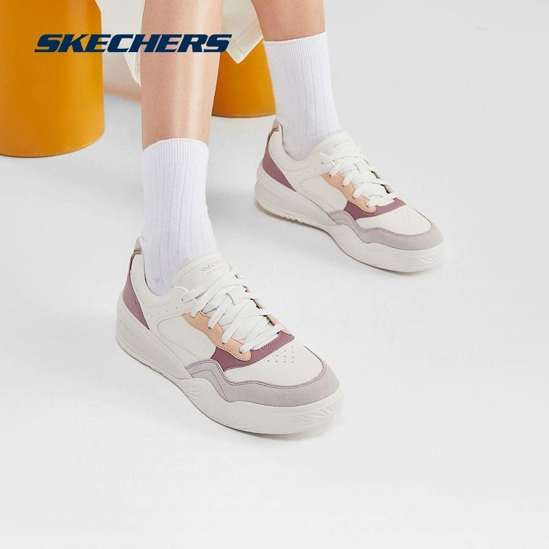 Skechers斯凯奇春夏女款新品撞色复古经典德训鞋休闲板鞋运动鞋
