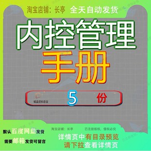 内控管理手册财务内部管控制度控制学校公司资金质量部控文档参