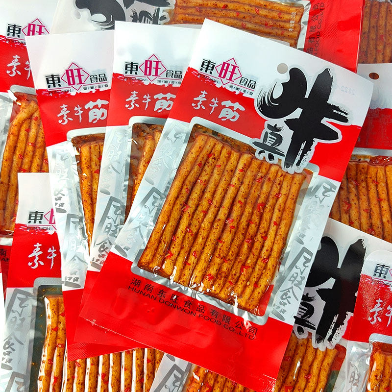 东旺顶牛素牛筋辣条大包香油条片湖南特产90回忆儿时怀旧麻辣零食