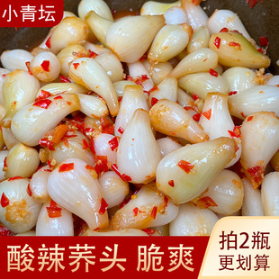 江西特产酸辣荞头腌制泡菜藠头新鲜茭头酸辣脆爽开胃下饭咸菜酱菜