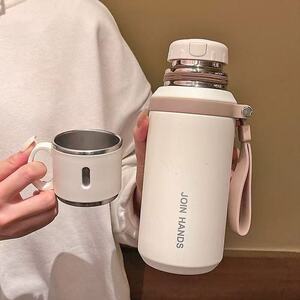 保温杯女2025新款高颜值杯盖可喝水学生直饮泡茶水杯学生上学专用