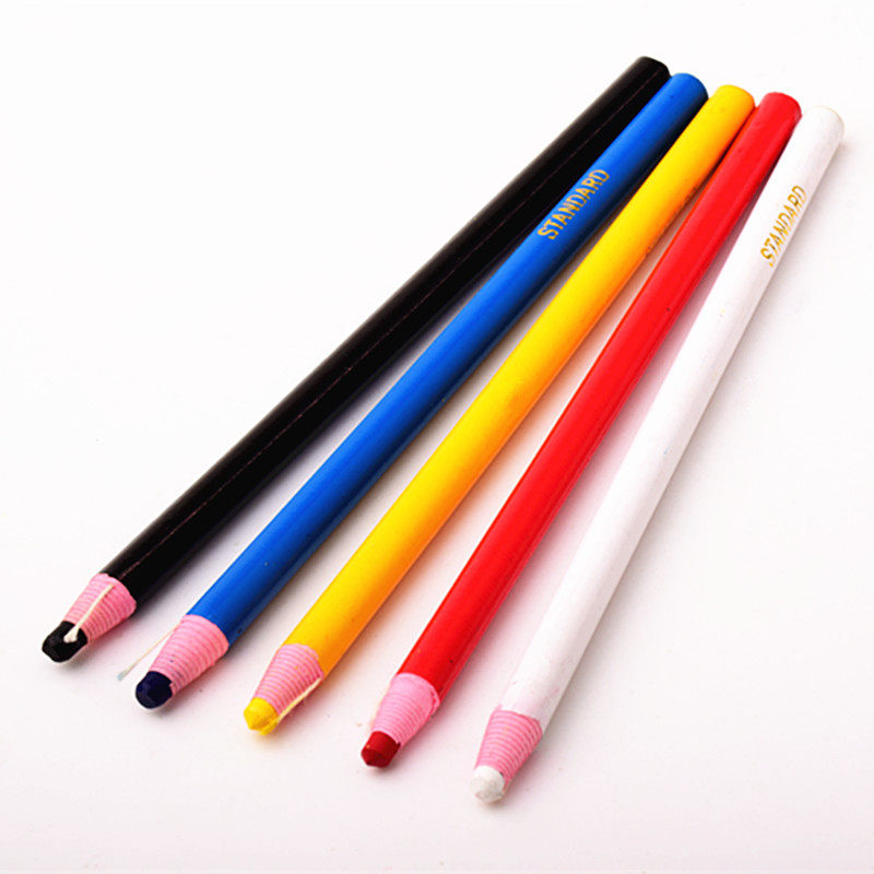 STANDARD南韩拉线蜡笔免削卷纸手撕拖线笔点位笔红蓝黄黑白色蜡笔