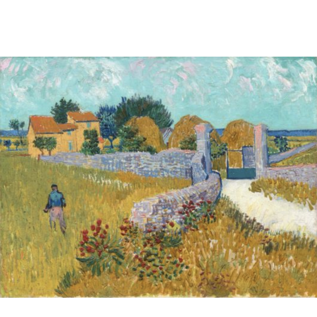 普罗旺斯的农舍梵高风景画