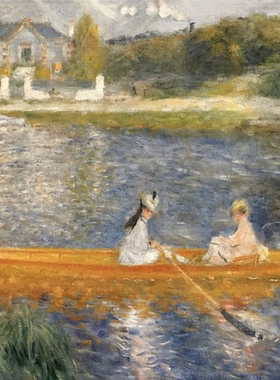 The Seine at Asnieres (The Skiff)雷诺阿9.9M高清大图素材