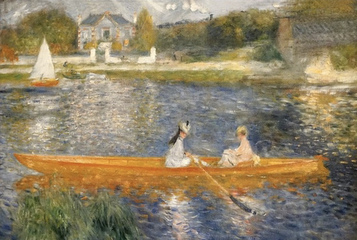 The Seine at Asnieres (The Skiff)雷诺阿9.9M高清大图素材