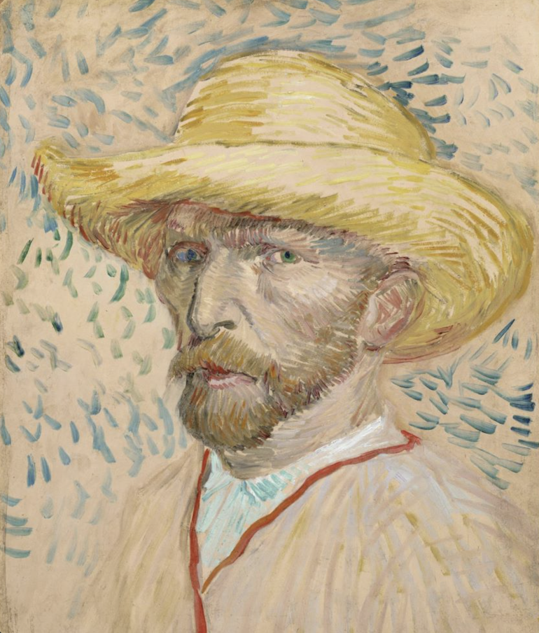 梵高自画像 self-portrait 1887梵高作品素材jpg图片素材5.7m