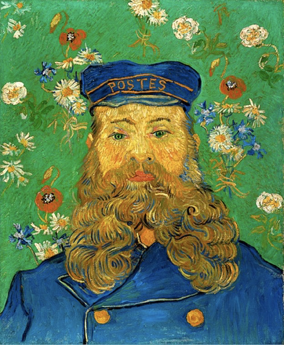 Portrait of the Postman Joseph Roulin梵高作品高清9.8M大图