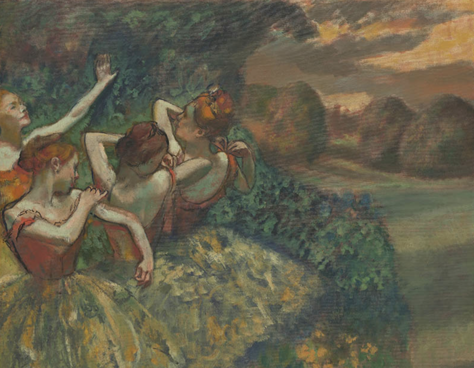 《四个舞者 four dancers》埃德加·德加超高清作品196.7m