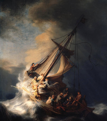 加利利海上的风暴The Storm on the Sea of Galilee伦勃朗5.87M