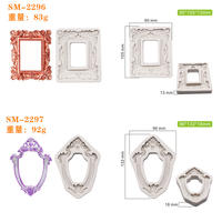 New retro mirror frame mold, photo frame silicone mold, cake decoration, chocolate clay, and epoxy resin creative tool thumbnail 8