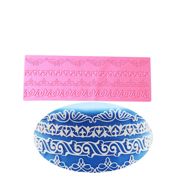 翻糖蛋糕模具蕾丝花边模蛋糕装饰围边模DIY烘焙模翻糖硅胶模具