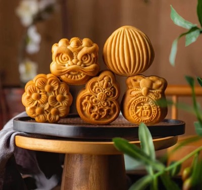 棱形窗花月饼绿豆糕手压式糕点模