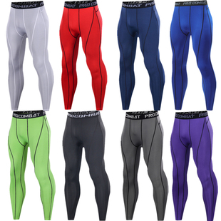 篮球健身运动长裤男士速干高弹透气跑步足球训练运动紧身裤打底裤