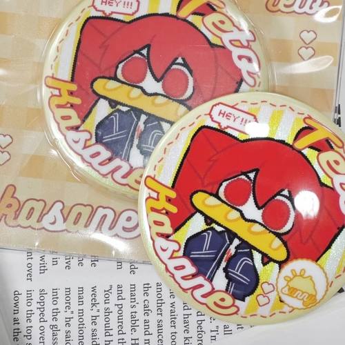 虚拟歌手重音teto周边镭射吧唧徽章胸针扎痛包挂件生日礼物送礼