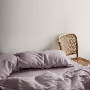 亚麻四件套北欧风简约床上被套棉双人床品素色简约透气四件套