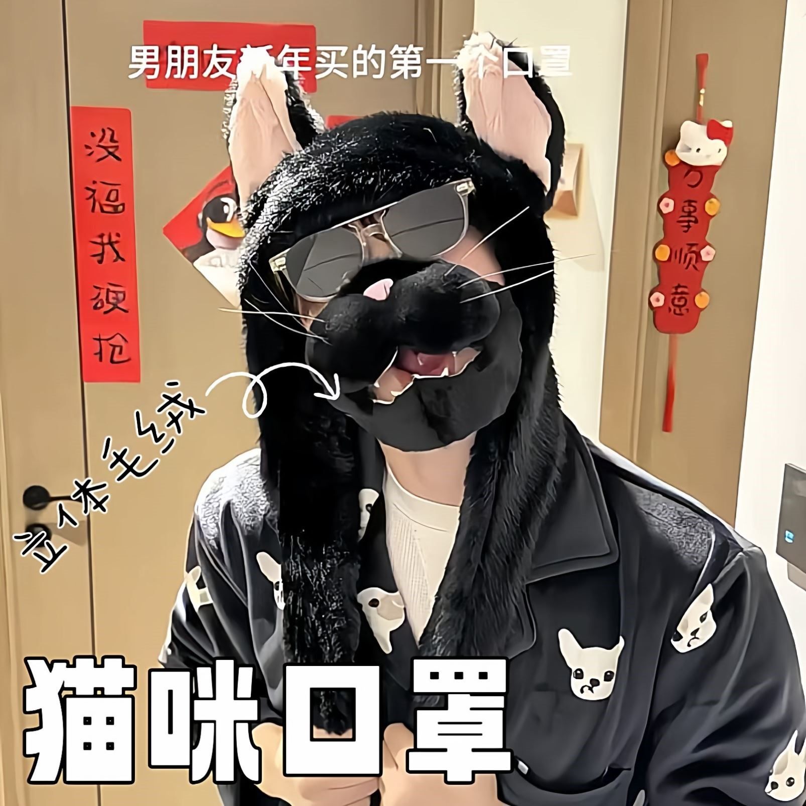 猫咪口罩仿真立体毛绒猫猫口罩二次元cos可以动下巴张嘴的面罩子,模玩/动漫/周边/娃圈三坑/桌游,动漫T恤/鞋帽/服装,淘宝优惠券,粉丝福利购,淘宝优惠卷