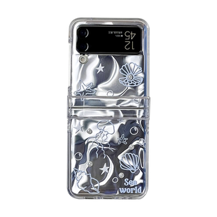 海恬 立体珠适用华为pocket2折叠屏razr60手机壳xflip三星zflip7保护套n3flip小米mixflip2荣耀vflip硬purax