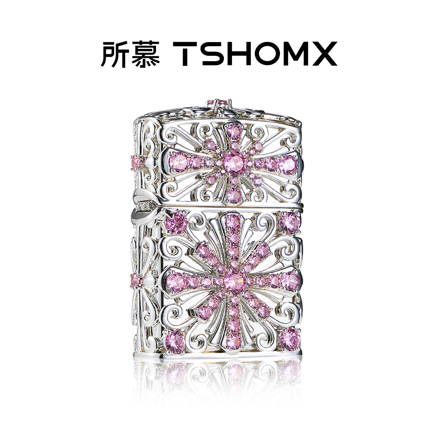 TSHOMX满钻高定轻奢煤油打火机防风耐用精致简约生日礼物送男友