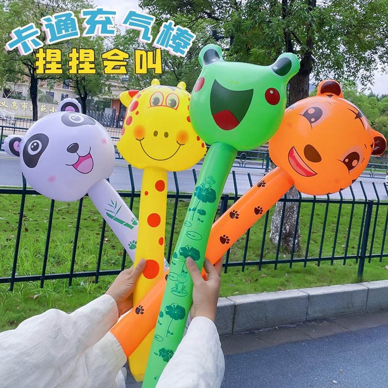 PVC充气玩具地推儿童地摊 充气长棒卡通动物棒充气棒地推气球批发,玩具/童车/益智/积木/模型,塑料充气玩具（其他材质勿放）,淘宝优惠券,粉丝福利购,淘宝优惠卷