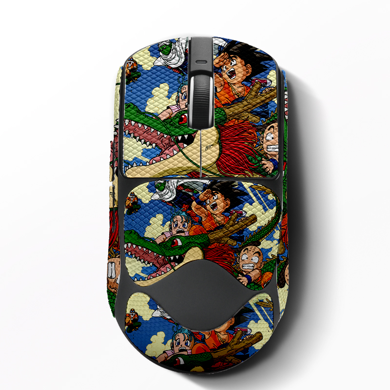 适用VGN蜻蜓R1菱纹防滑贴全包鼠标贴纸侧边防手滑吸汗专用背贴